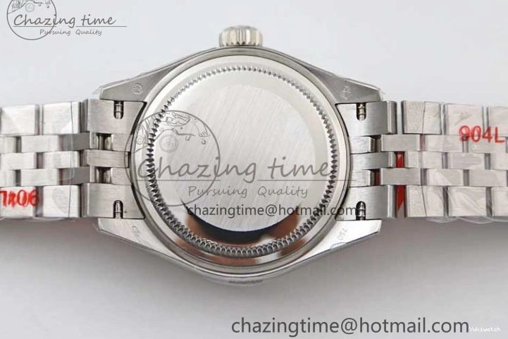 Dial Steel DateJust 28 SS Silver 1:1 NH05 Bracelet 904L on TWF President Best Lady Edition 0207